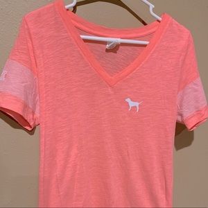 PINK (Victoria’s Secret) v-neck t-shirt